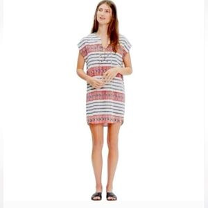 Madewell Catarina Tribal Totem Stripe Tunic Dress